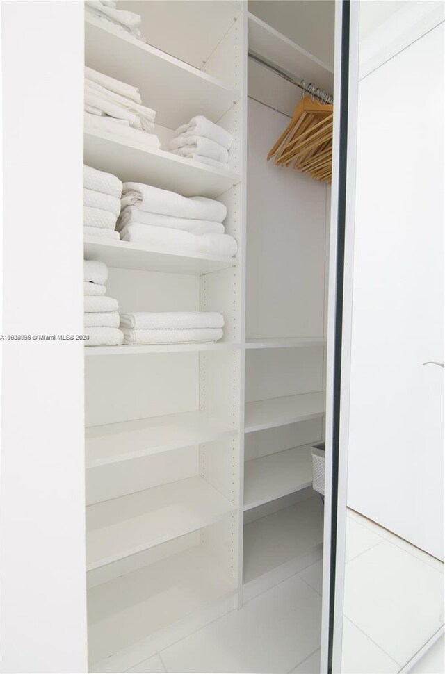 view of closet