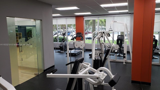 view of workout area