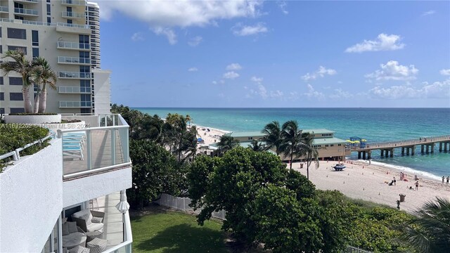 water view with a beach view