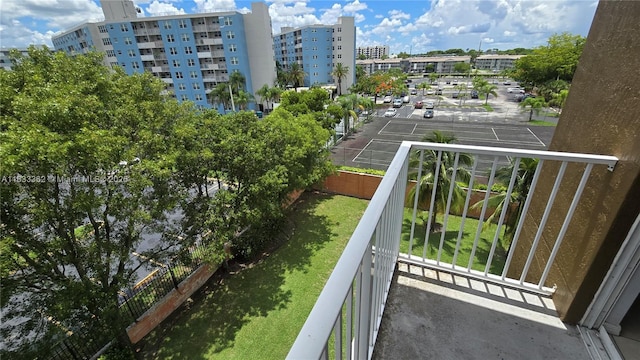 view of balcony