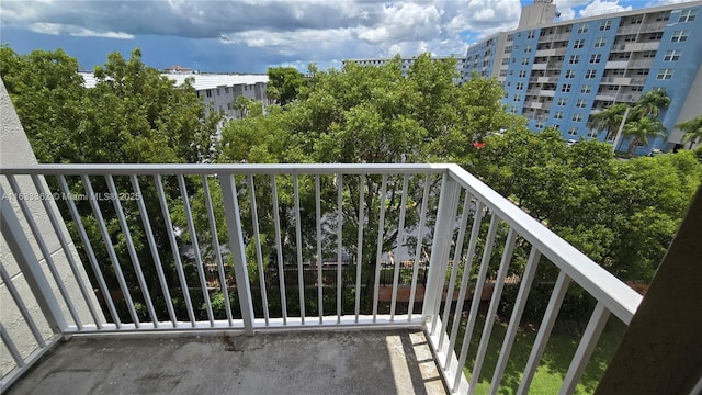 view of balcony