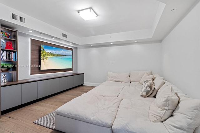 bedroom with light wood-type flooring