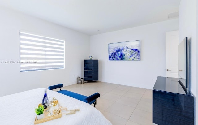 view of tiled bedroom