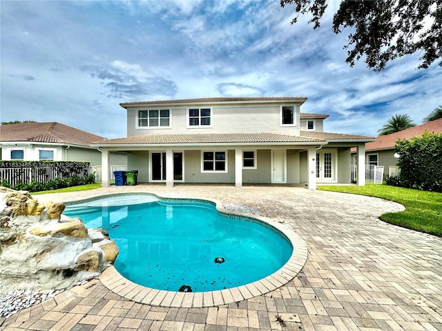 view of pool with a patio area