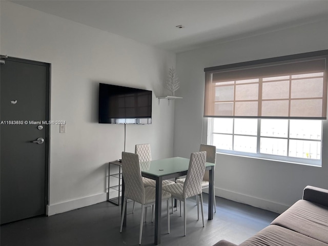 dining area with baseboards