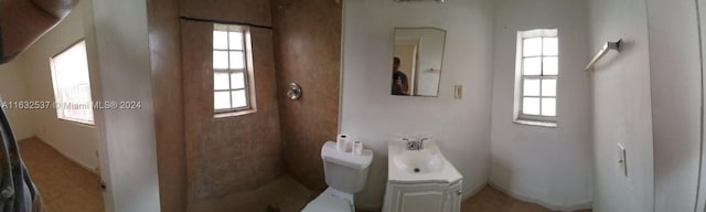 bathroom featuring toilet and a healthy amount of sunlight