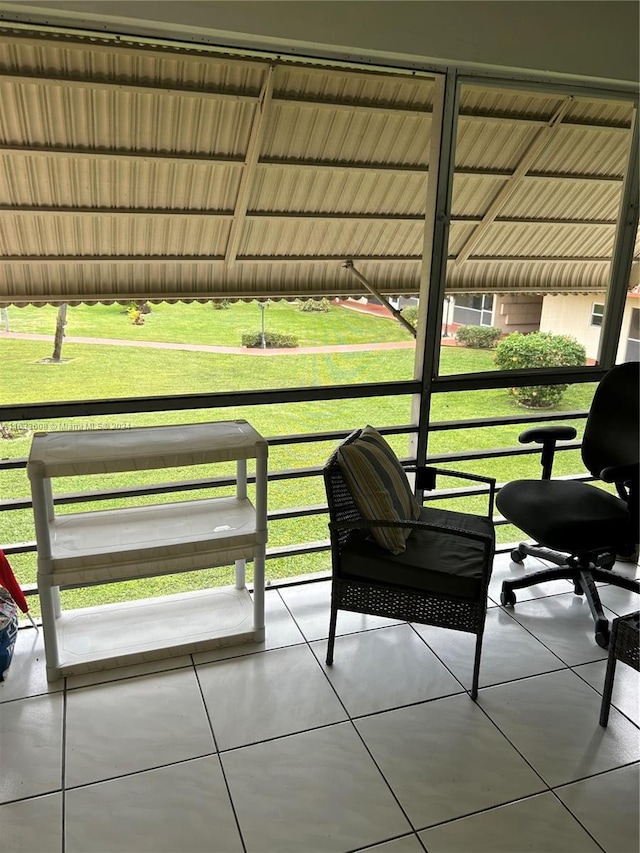 view of sunroom / solarium