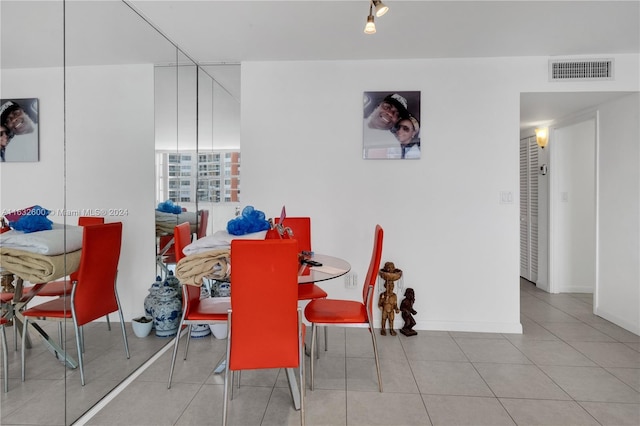 dining room featuring tile patterned floors