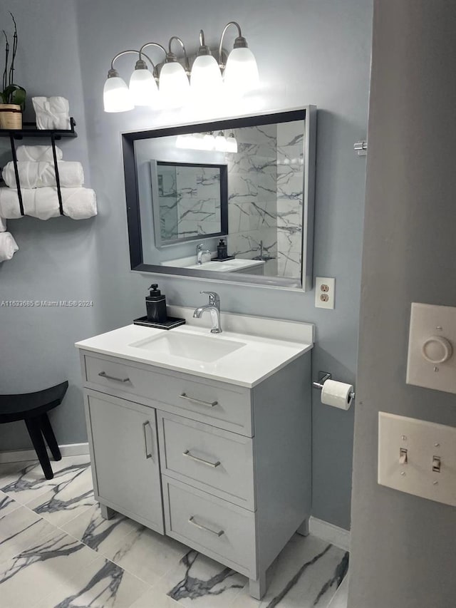 bathroom with vanity