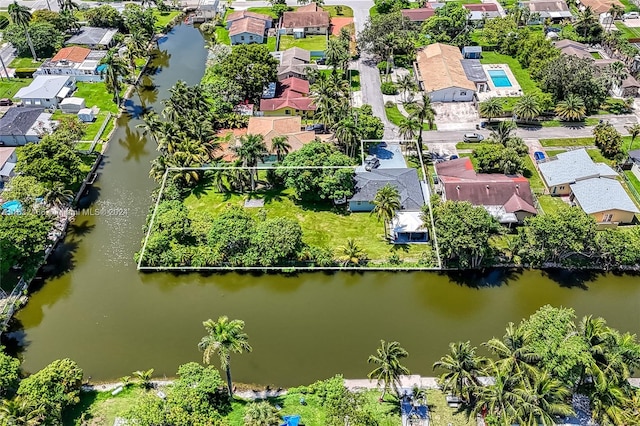 216 SW 6th St, Hallandale Beach, FL 33009 - aerial view with a residential view and a water view