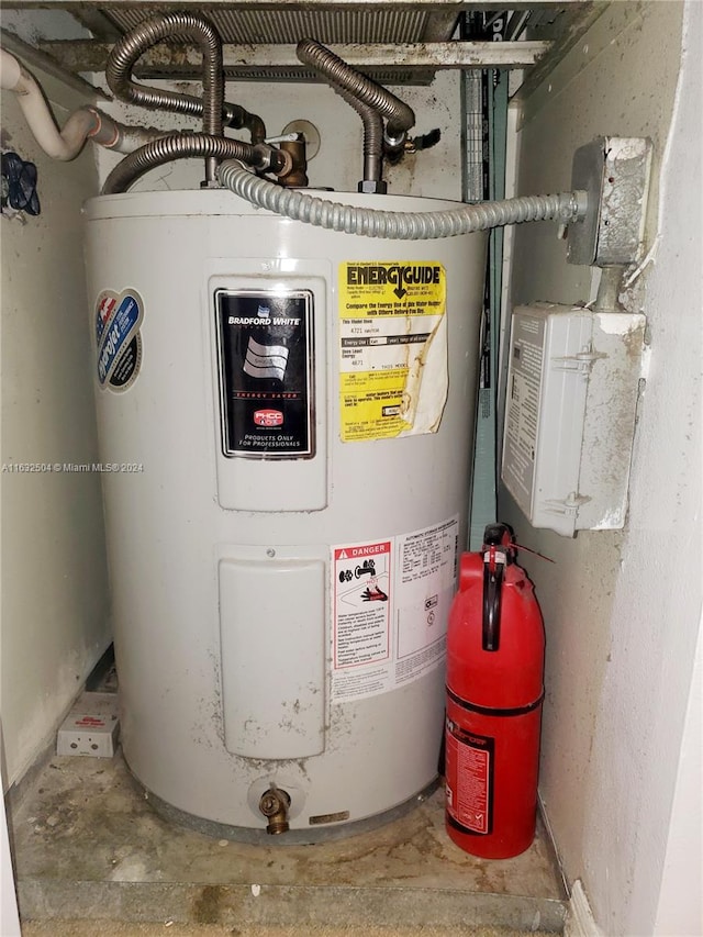 utilities featuring electric water heater