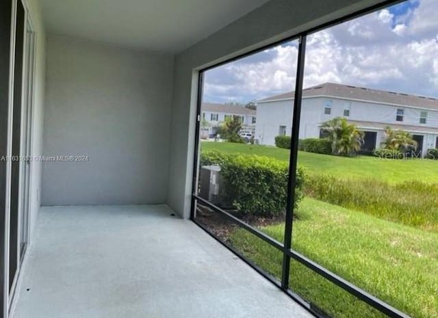 view of sunroom