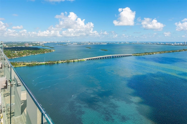 water view with a view of city