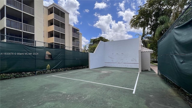 view of tennis court