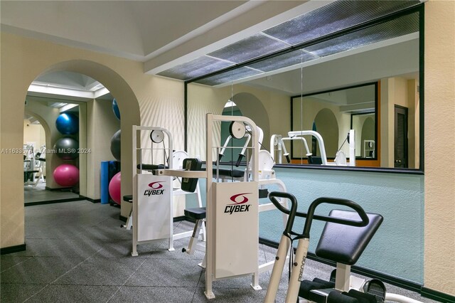 view of exercise room