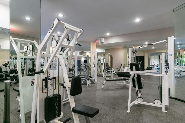 view of workout area