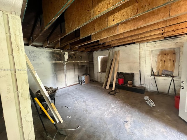 view of basement