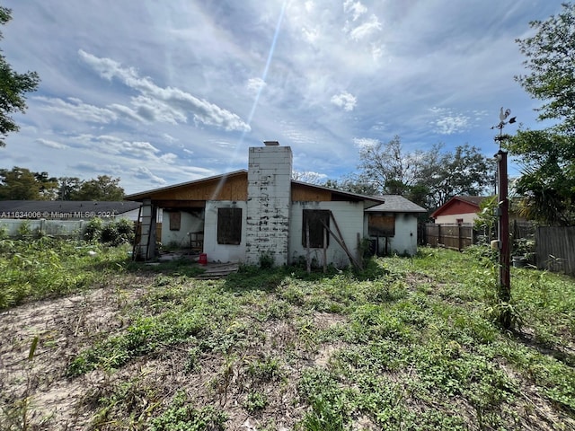 view of back of property