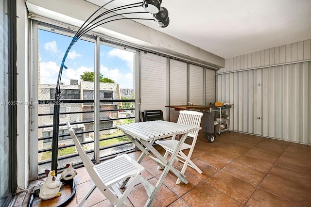 view of sunroom