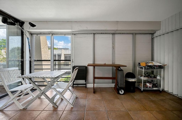 view of sunroom