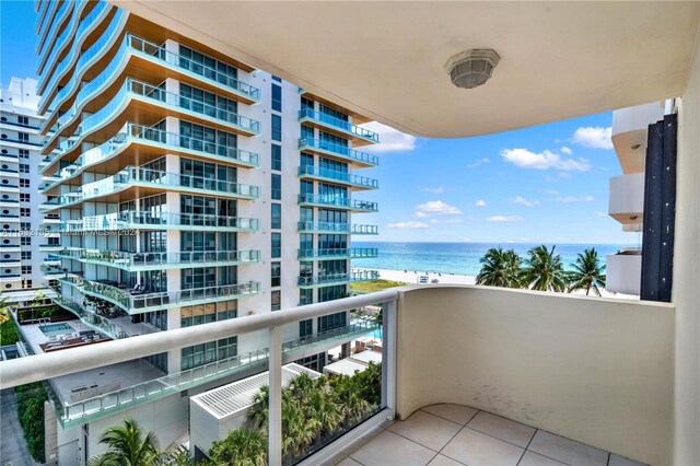 5757 Collins Ave Unit 801, Miami Beach, FL 33140 - balcony with a water view
