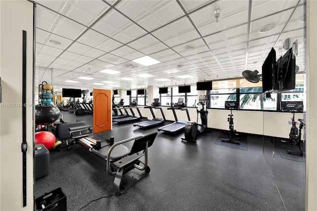 view of workout area