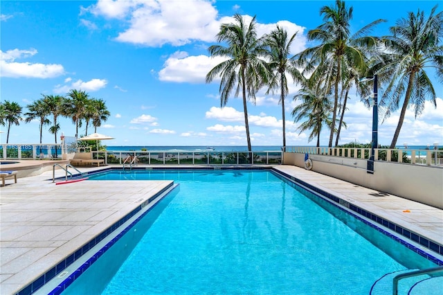 5757 Collins Ave Unit 801, Miami Beach, FL 33140 - community pool featuring a patio