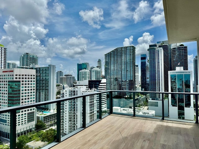 view of balcony