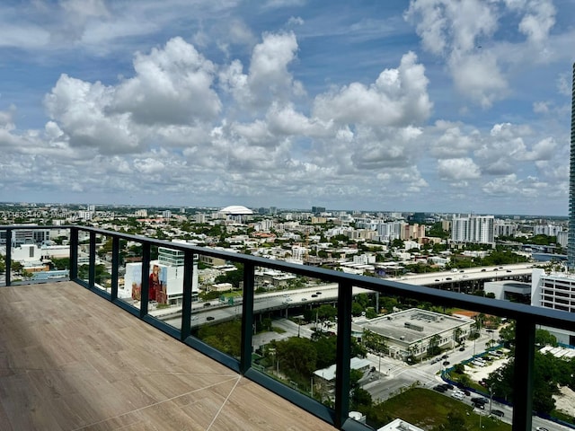 view of balcony