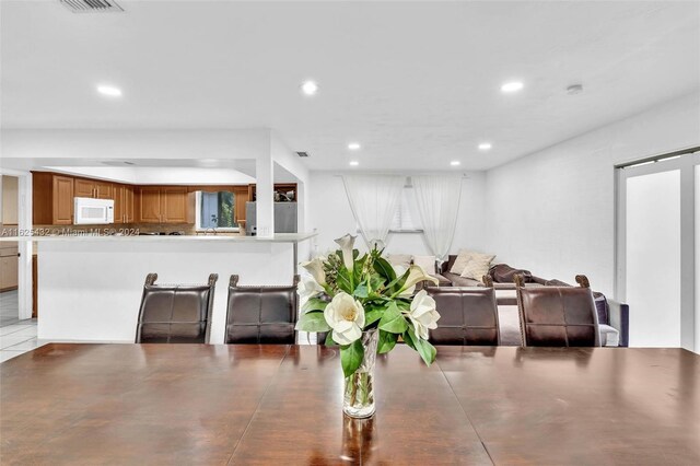 view of dining room