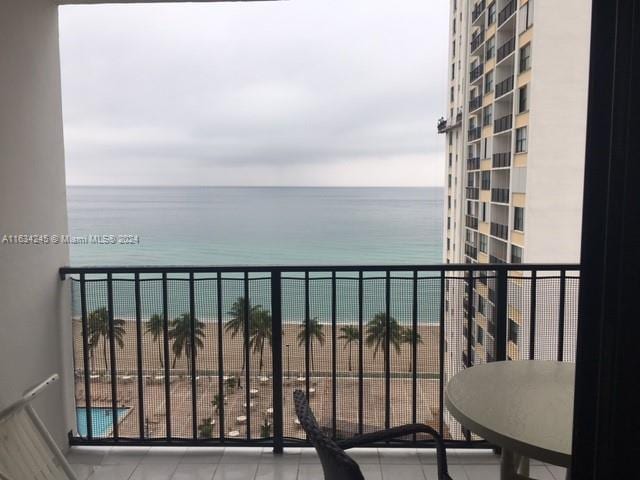 2401 S Ocean Dr Unit 1203, Hollywood, FL 33019 - balcony with a water view