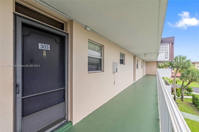 view of balcony