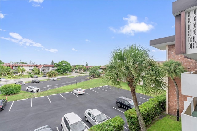 view of uncovered parking lot