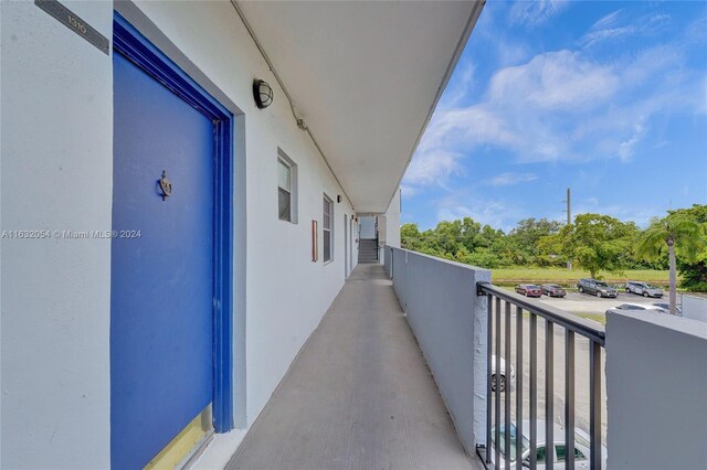 view of balcony