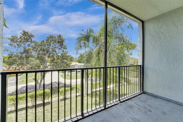 view of balcony