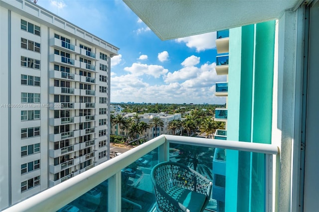 view of balcony