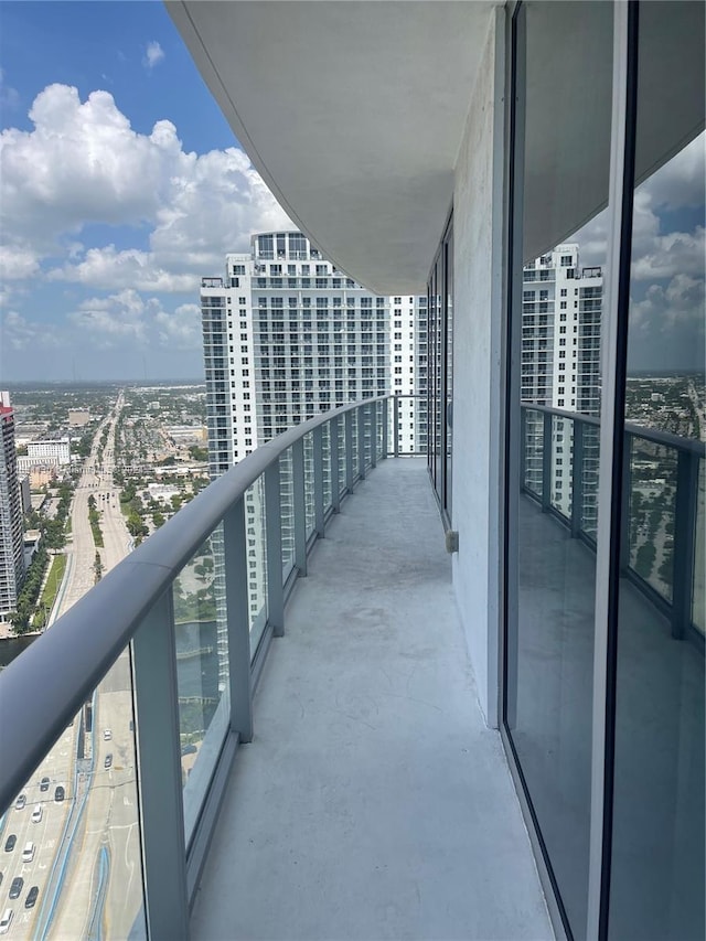 view of balcony