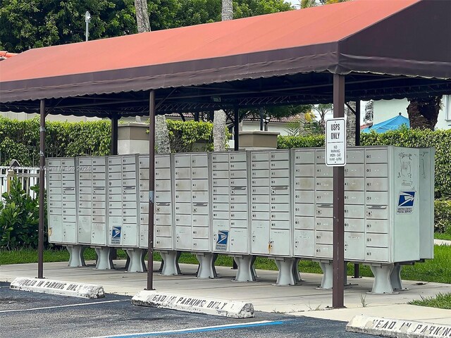 view of property's community with a mail area