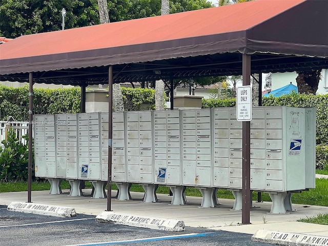 view of community featuring a mail area