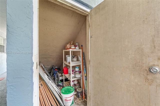 view of pantry