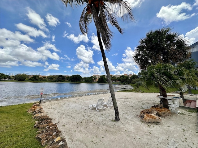 view of water feature