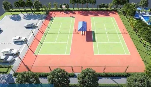 view of tennis court