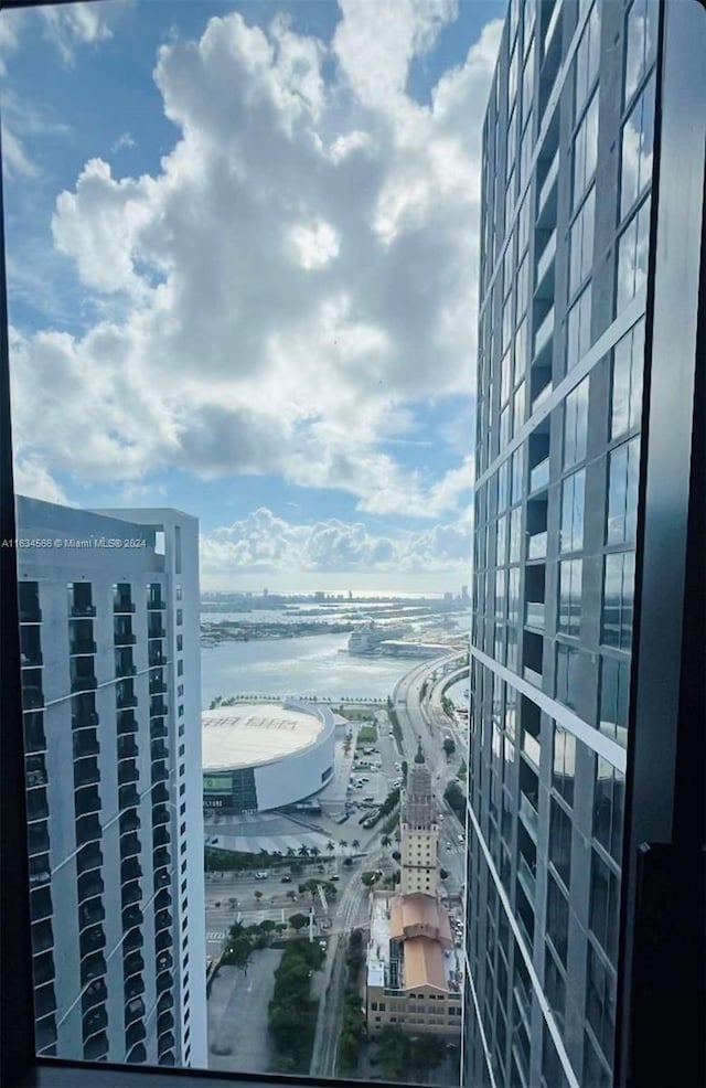 view of water feature