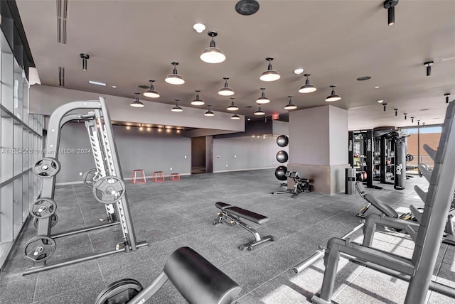 view of exercise room