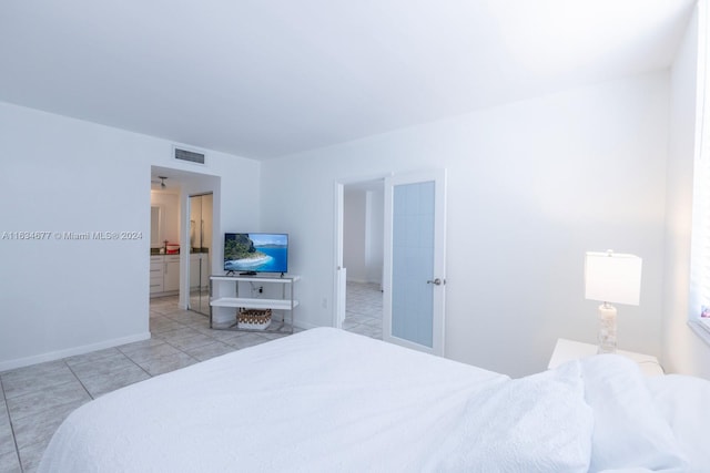 view of tiled bedroom