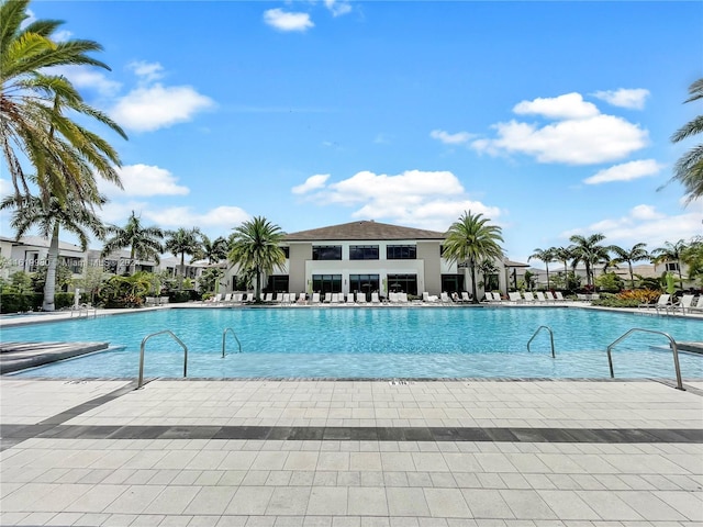 view of pool with a patio