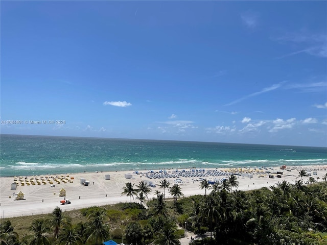 water view with a beach view