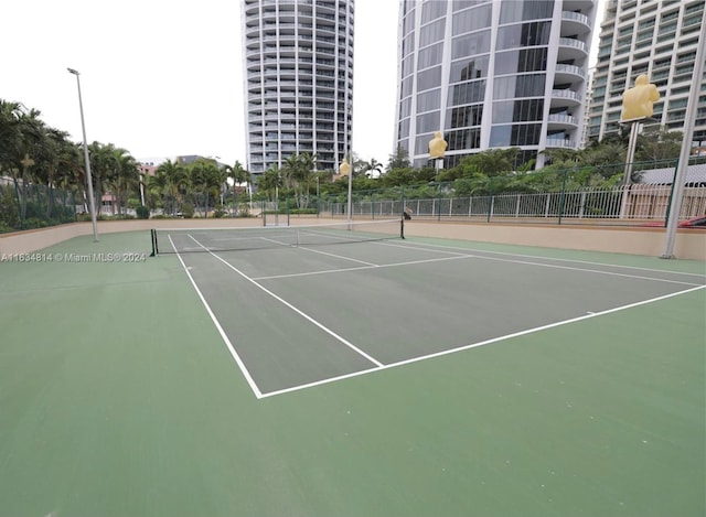 view of tennis court