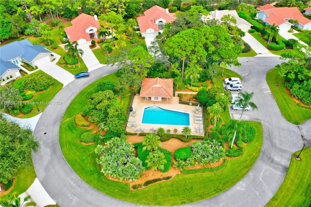 bird's eye view featuring a residential view