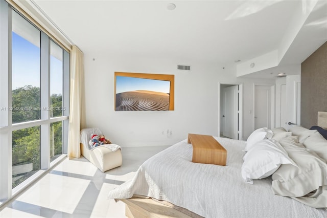 view of tiled bedroom